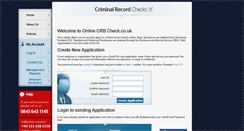 Desktop Screenshot of onlinecrbcheck.co.uk